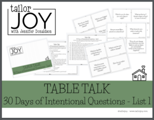 table talk conversation starter questions